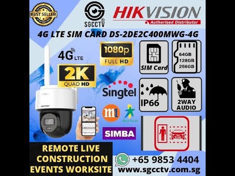 HIKVISION 4G SIM CARD DS 2DE2C200MWG 4G NETWORK SETUP Guide