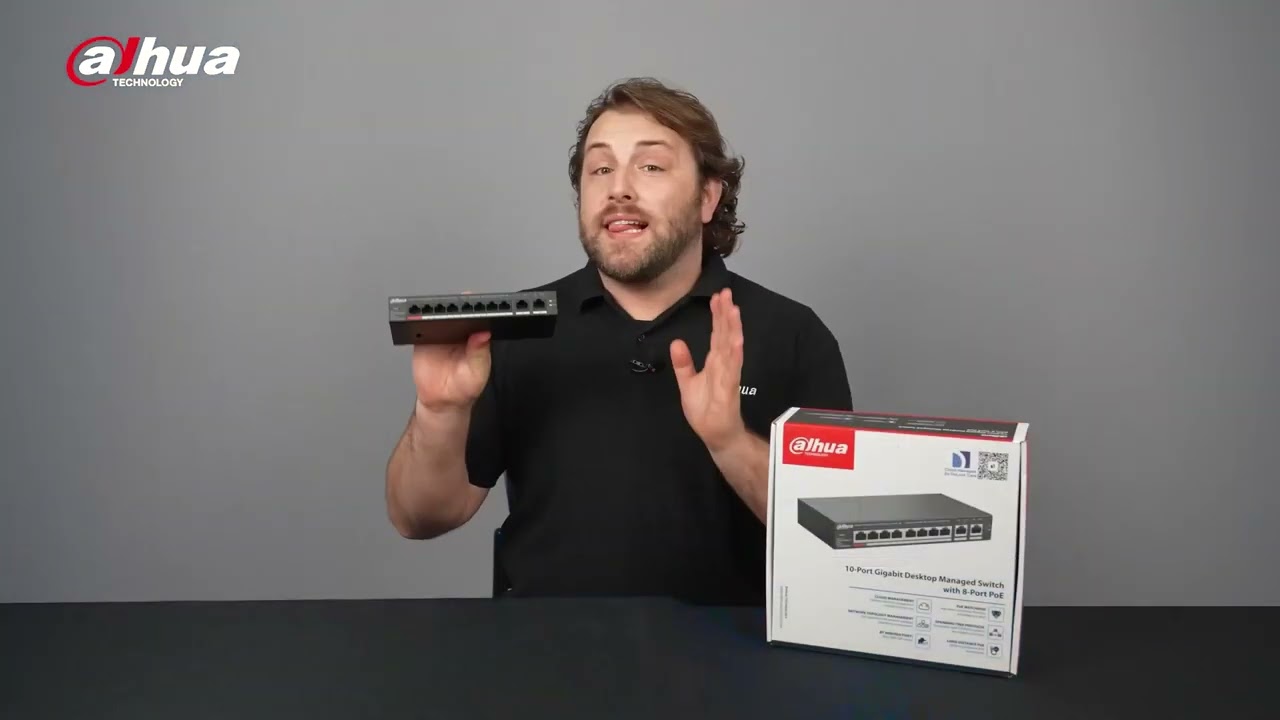 DAHUA POE SWITCH 26 Port Cloud Managed Desktop Switch with 24 Port PoE Long Distance PoE 250m 265W T