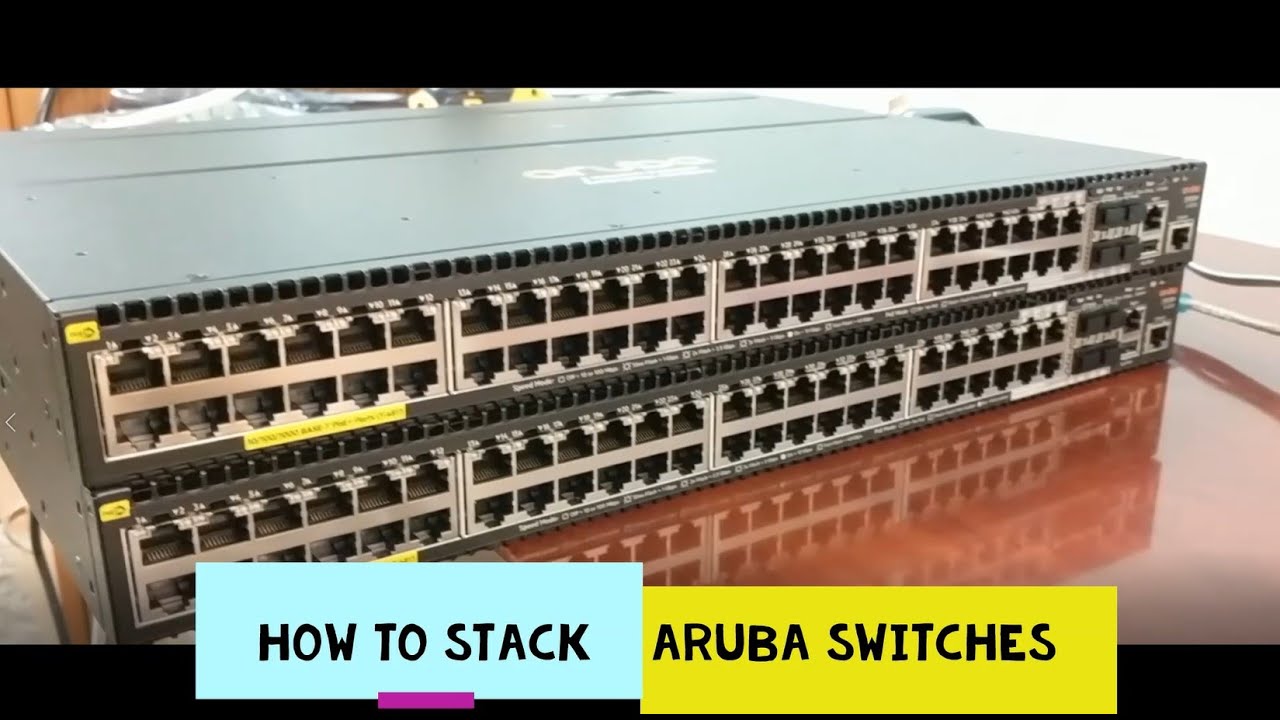 Aruba Switch Stacking using 2930M - Step by Step w Real Gear