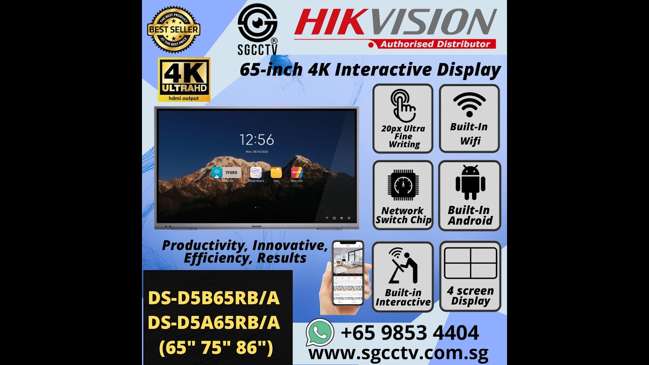 Interactive Whiteboard Hikvision D5C Smart Class Interactive Digital Board Advantages of Whiteboard