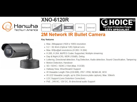 HANWHA KOREA Security System AI based Radiometric Thermal camera