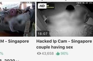 Singapore Home Cams Hacked and stolen footage sold on Pornographic sites