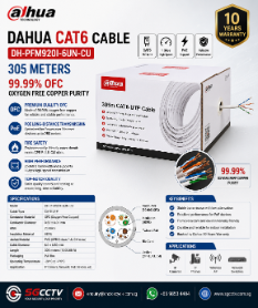 CCTV Singapore Hikvision Dahua Uniview Security System Installation Video Intercom System CCTV Camera Repair Credit Card Installment Plan 12 Cat6 Network Cable DAHUA DH-PFM920I-6UN-C PFM920I-6U-C UTP 4-pair Purity Copper IP POE Switch Server Rack CCTV Cable IP Camera