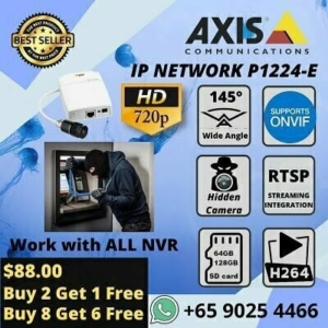 Hidden Camera Axis P1224-E Security Camera Wide Angle SPY CCTV ATM Lifts Jewelry Hotel Retail Sim Lim Square CCTV Store Top Five Star Google Review 98534404