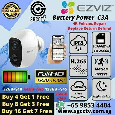 Wire-Free IP Camera C3A Battery WIFI IP CAMERA Wireless IP Camera No Messy Cabling SD Card Cloud Storage Super Wide Angle Full HD 1080P