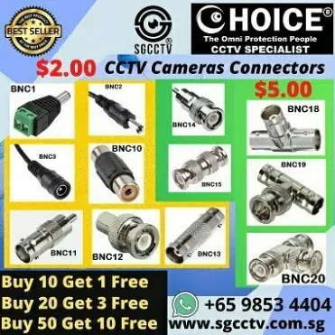 CCTV Power Cable Connector BNC Analog how to connect bnc connector to cctv camera CCTV Camera Connectors HOME DIY cctv installation Coaxial Repair Upgrade