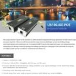 Gigabit PoE Surge Protector USP201GE-POE Best Surge Protector Singapore CCTV Camera Lightning Protection Surge Protector Plug Buy Surge Protector Online