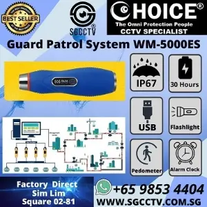 Guard Tour Reader WM-5000ES Touch IButton Patrol System Pedometer Guard Tour System Impact Records System IP67 RFID Guard Tour System Fingerprint Guard Reader Cloud Software Online Guard Tour System