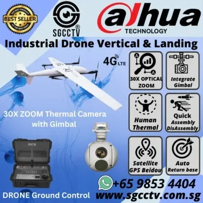 DAHUA Drone Thermal Camera DHI-UAV-V3300 Industrial Integrated Gimbal Stabilizer Thermal Zoom DHI-UAV-G20T-30X35 DRONE ROBOTICS VIDEO ANALYTICS EQUIPMENT