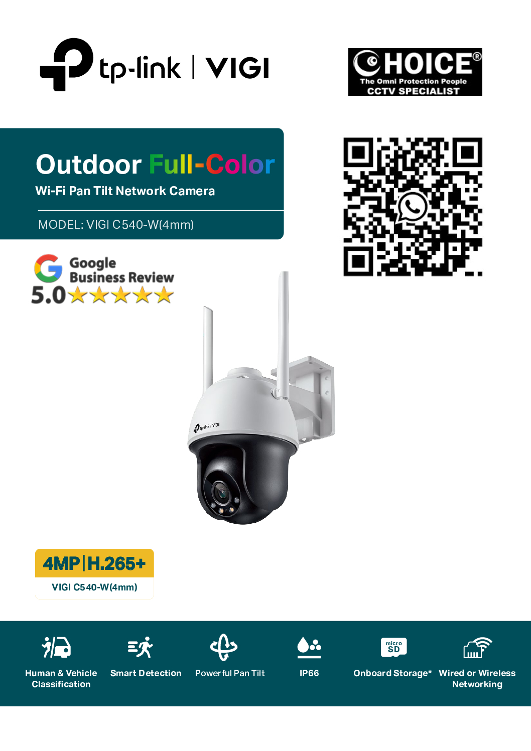 TP-LINK 4MP WIFI PTZ VIGI C540-W Pan-Tilt Camera Mini Full-Color Outdoor Network IPC Home Security Office Surveillance Retail Security Cameras Installation 5 TP-LINK 4MP WIFI PTZ VIGI C540-W Pan-Tilt Camera Mini Full-Color Outdoor Network IPC Home Security Office Surveillance Retail Security Cameras Installation - Image 5