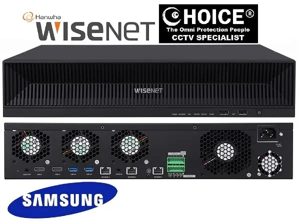 WISENET 64CH 8HDD NVR XRN-6410B2 South Korea Samsung HANWHA Techwin Military Sensitive Office Home Mall Government Agency CCTV Camera Security System