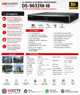 CCTV NVR Hikvision DS-9632NI-M8 DS-9664NI-M8 Repair Replace CCTV NVR 32ch 64CH Security NVR Network Video Recorder Singapore