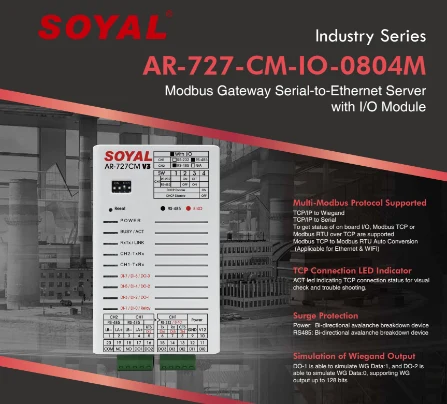 SOYAL Door Access Control AR-727-CM-IO-0804M Gateway Serial Ethernet Server Security System Supplier Security System Installation Service Burglar Alarm Store