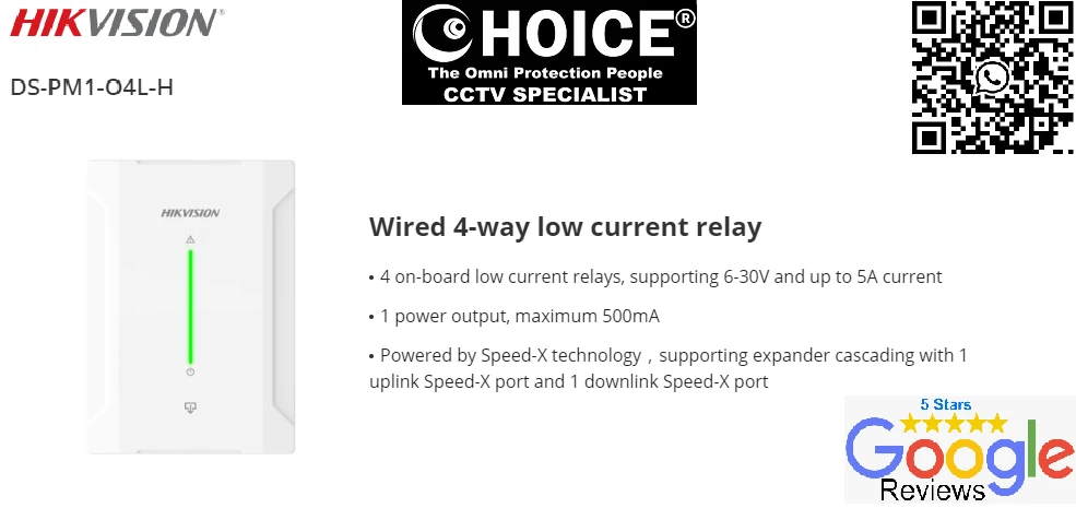 HIKVISION ALARM Wired 4-way low current relay DS-PM1-O4L-H 4-Way Low Current Relay Integration with Hikvision Alarm Systems Alarm Triggering and Response Status Monitoring Wireless Security Alarm Home Alarm System