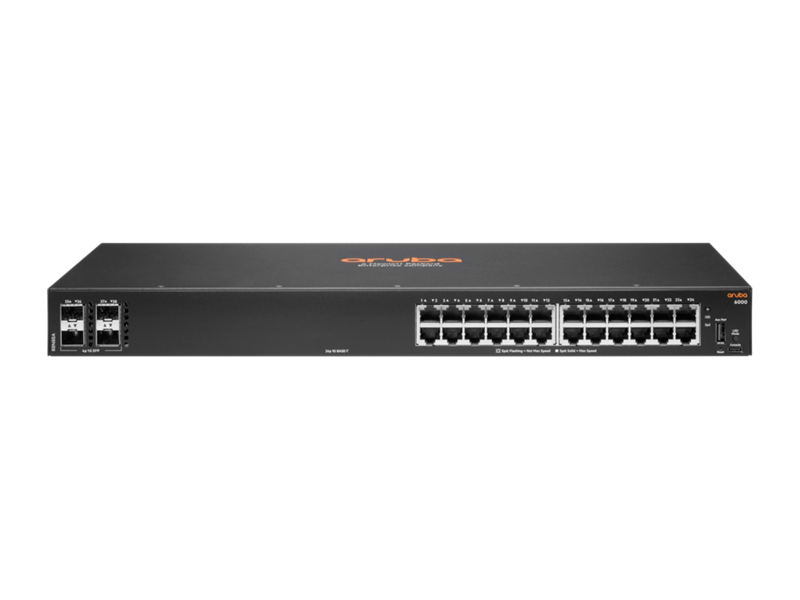 HPE Aruba Networking CX6000 24G 4SFP Switch Ethernet Ports Network Switching High Performance Redundancy Resilience Robust Security