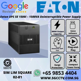 Eaton Uninterrupted POWER SUPPLY 5E 1500i Uninterrupted Power Supply Capacity UPS Battery Repair Replace Backup Power Singapore