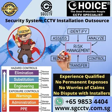 CCTV Installation Company Security Camera Installation Service Manpower Shortage Outsourcing Risk Management Risk Assessment Certified Work at Height Workplace Safety and Health Scissor Lift Boo 1 CCTV Singapore CCTV Camera Singapore