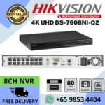 CCTV NVR Hikvision DS-7608NI-Q1-8P CCTV Camera Repair Replace CCTV NVR 8ch  Web Access Mobile APP Hik-Connect P2P AcuSense