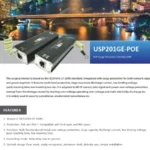Gigabit PoE Surge Protector USP201GE-POE Best Surge Protector Singapore CCTV Camera Lightning Protection
