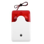 Wired Strobe Siren DC12V Sound Alarm Strobe Flashing Red Light Sound Siren Home Security Alarm System Security system installation Alarm Singapore