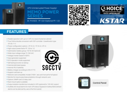 UPS KSTAR BACKUP POWER 10KVA YDC9110H RT UPS External BATTERY YDC9100 RT Uninterrupted Power Supply Preventive Maintenance CCTV Singapore CCTV Camera Singapore