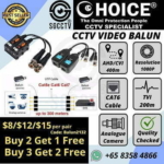 CCTV Video Balun Connector CCTV Analog Camera DVR DIGITAL VIDEO RECORDER Sim Lim Square Security System CCTV Camera Repair