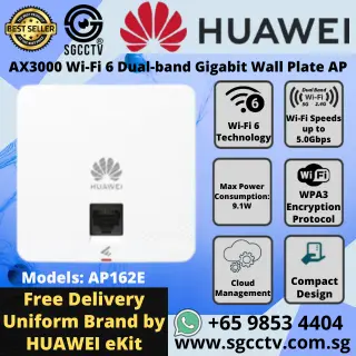 Huawei Wall Plate Access Point AP162E AX3000 Wi-Fi 6 Dual-band Gigabit Singapore Access Point Repair & Replace NEW