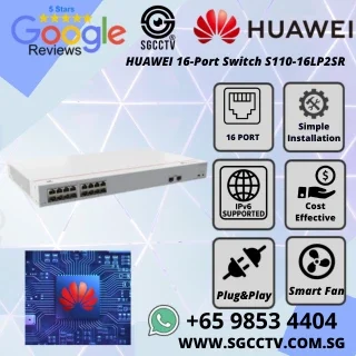 Best POE Switch Singapore Huawei EKit 16-Port Switch S110-16LP2SR GIGABIT High Speed Best CCTV SWITCH Economy POE Switch Repair 1 Best POE Switch Singapore Huawei EKit 16-Port Switch S110-16LP2SR GIGABIT High Speed Best CCTV SWITCH Economy POE Switch Repair