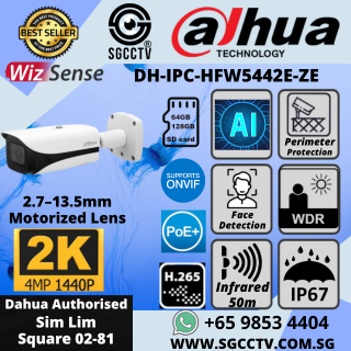 CCTV Camera PROJECT SECURITY SYSTEM DAHUA Camera 4MP AI DH-IPC-HFW5442E-ZE CCTV Security Cameras Singapore Repair 1 CCTV Camera PROJECT SECURITY SYSTEM DAHUA Camera 4MP AI DH-IPC-HFW5442E-ZE CCTV Security Cameras Singapore Repair
