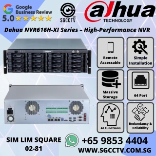DAHUA NVR Recorder 64ch NVR616H-64-XI 128ch DHI-NVR616H-128-XI Security System Supplier OFFICE SHOP CCTV CAMERA SINGAPORE 1 DAHUA NVR Recorder 64ch NVR616H-64-XI 128ch DHI-NVR616H-128-XI Security System Supplier OFFICE SHOP CCTV CAMERA SINGAPORE