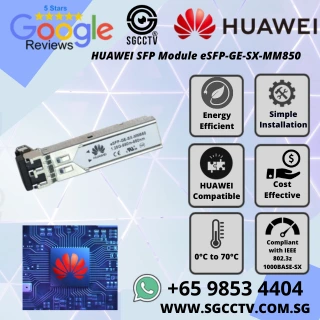 HUAWEI SFP Module eSFP-GE-SX-MM850 1000BASE-SX Standard 550M 1G MM Duplex SINGAPORE POE Switch CCTV Repair NEW YC 1 HUAWEI SFP Module eSFP-GE-SX-MM850 1000BASE-SX Standard 550M 1G MM Duplex SINGAPORE POE Switch CCTV Repair NEW