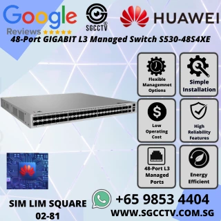 HUAWEI 48-Port Switch S530-48S4XE GIGABIT L3 Managed Switch 1000Mbps 10GE SFP+ SINGAPORE BEST CCTV Switch Repair & Replace NEW HZ 1 HUAWEI 48-Port Switch S530-48S4XE GIGABIT L3 Managed Switch 1000Mbps 10GE SFP+ SINGAPORE BEST CCTV Switch Repair & Replace NEW