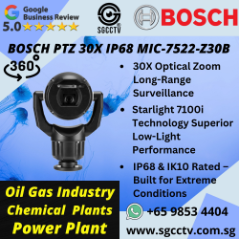 BOSCH Germany PTZ MIC-7522-Z30B 30X ZOOM IP68 Starlight 7100i Security System Singapore CCTV Distributor CCTV Camera Installation