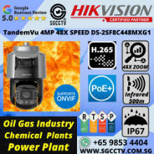 HIKVISION 4MP 48X SPEED DOME DS-2SF8C448MXG1 TandemVu DarkFighter IP67 Security system supplier CCTV Security Camera Singapore