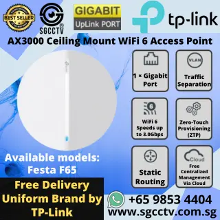 TP-LINK Ceiling Mount Access Point F65 Cheapest WIFI Router Access Point High Speed Switch Singapore Router Access Point Repair NEW