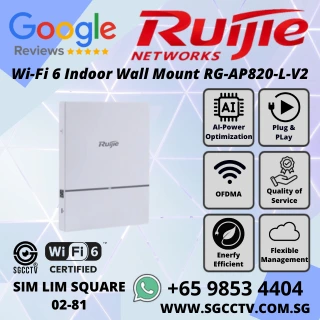 RUIJIE Wi-Fi 6 Indoor Access Point RG‑AP820‑L-V2 Dual-Radio High Speed Wireless Access OFDMA AI Optimization Repair Replce Singapore HZ 1 RUIJIE Wi-Fi 6 Indoor Access Point RG‑AP820‑L-V2 Dual-Radio High Speed Wireless Access OFDMA AI Optimization Repair Replce Singapore