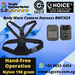 Body Worn Camera Harness BWCH25 Securely holds your camera at chest level for a stable shake-free recording experience Police Singapore
