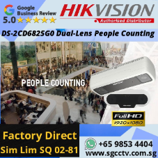 HIKVISION DS-2CD6825G0 Dual-Lens People Counting iDS-2CD6810F Network Camera Counts people entering and exiting separately Singapore