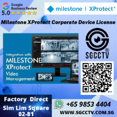 Milestone XProtect Corporate Device License Milestone One Year Care Plus Milestone Professional Services CMS Integration Singapore