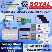 SOYAL Door Access Control AR-727H Door Entry Repair Replace Singapore Security System Supplier Security System Installation Service