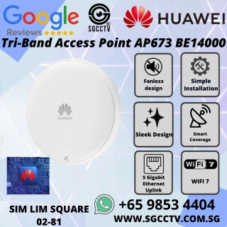 HUAWEI Access Point AP673 BE14000 Wi-Fi 7 Tri-Band 5GE SINGAPORE Access Point Repair & Replace High Speed Router Wireless NEW HZ