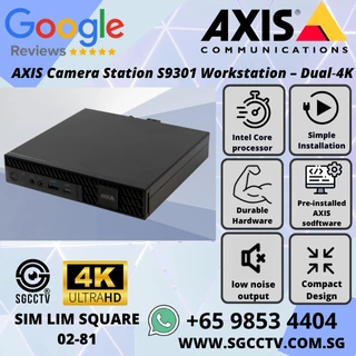 AXIS Camera Station S9301 workstation – compact dual‑4K preloaded VMS plug‑and‑play Intel Core 16 GB RAM Repair replace Singapore NN