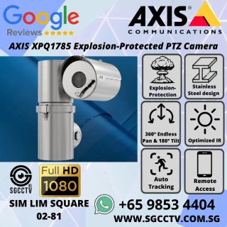 AXIS XPQ1785 explosion-protected PTZ camera with 32x zoom full HD and stainless steel housing ATEX/IECEx certified for oil gas and hazardous zones NN