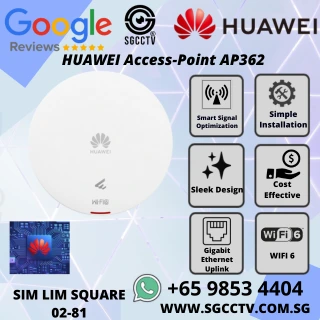 Huawei AirEngine AP362 Wi-Fi 6 access point with 2+2 dual-band smart antenna and 1.8 Gbps speed Ideal for offices schools retail and enterprises NN