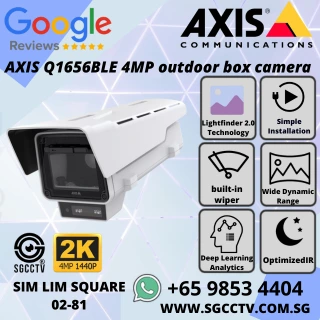 AXIS Q1656BLE 4MP outdoor box camera with Lightfinder 2 Forensic WDR OptimizedIR built in wiper PoE and robust cybersecurity for day night surveillance NN 1 AXIS Q1656BLE 4MP outdoor box camera with Lightfinder 2 Forensic WDR OptimizedIR built in wiper PoE and robust cybersecurity for day night surveillance