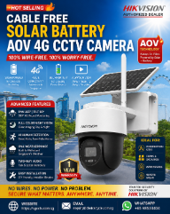HIKVISION DS-2CFSP4-4G 4G Sim Card IP66 Pan Tilt Hybrid Light Security system Supplier CCTV Security Camera Singapore Repair Replace
