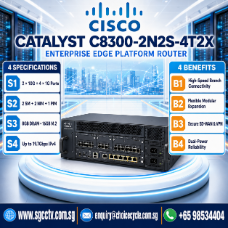 Cisco C8300-2N2S-6T High WAN IPSec performance Cisco IOS XE programmable architecture SD-WAN branch router Cloud migration edge router