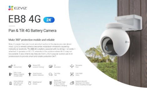 EZVIZ H3 3K 5MP Smart Home Camera
