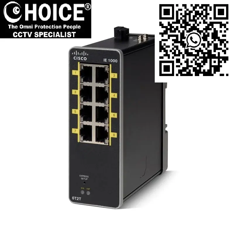 Cisco IE-1000-6T2T-LM Industrial Ethernet Switch