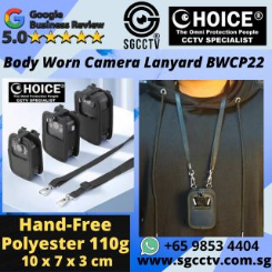 Body Worn Camera Lanyard BWCP22 Hand-Free Camera Enclosure Neck Wearing Casing Enforcement Public Harassment Video Evidence